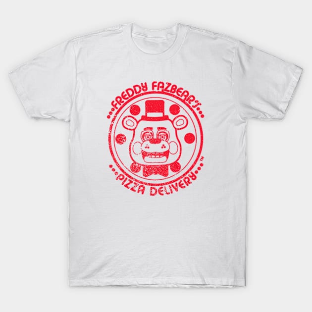 freddy fazbear pizza delivery T-Shirt by barbados